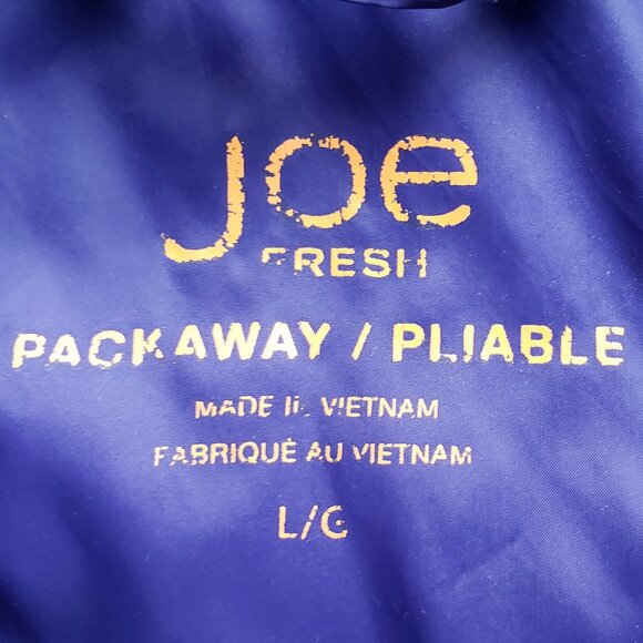 Women's Joe Fresh Packable Purple Puffer Jacket Size Large - Picture 3 of 4